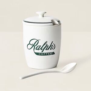 Ralph Lauren Ralph's Coffee Exclusive Serving Pot/Jam Pot/Sugar Pot NWT